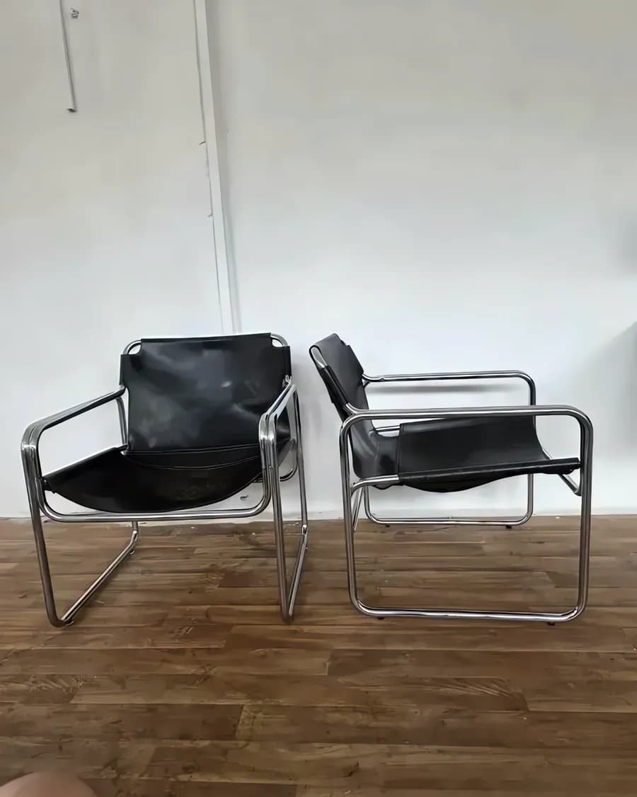 Пара винтажных кресел Attico работы Антонинелло Моски, Италия, 1970-е