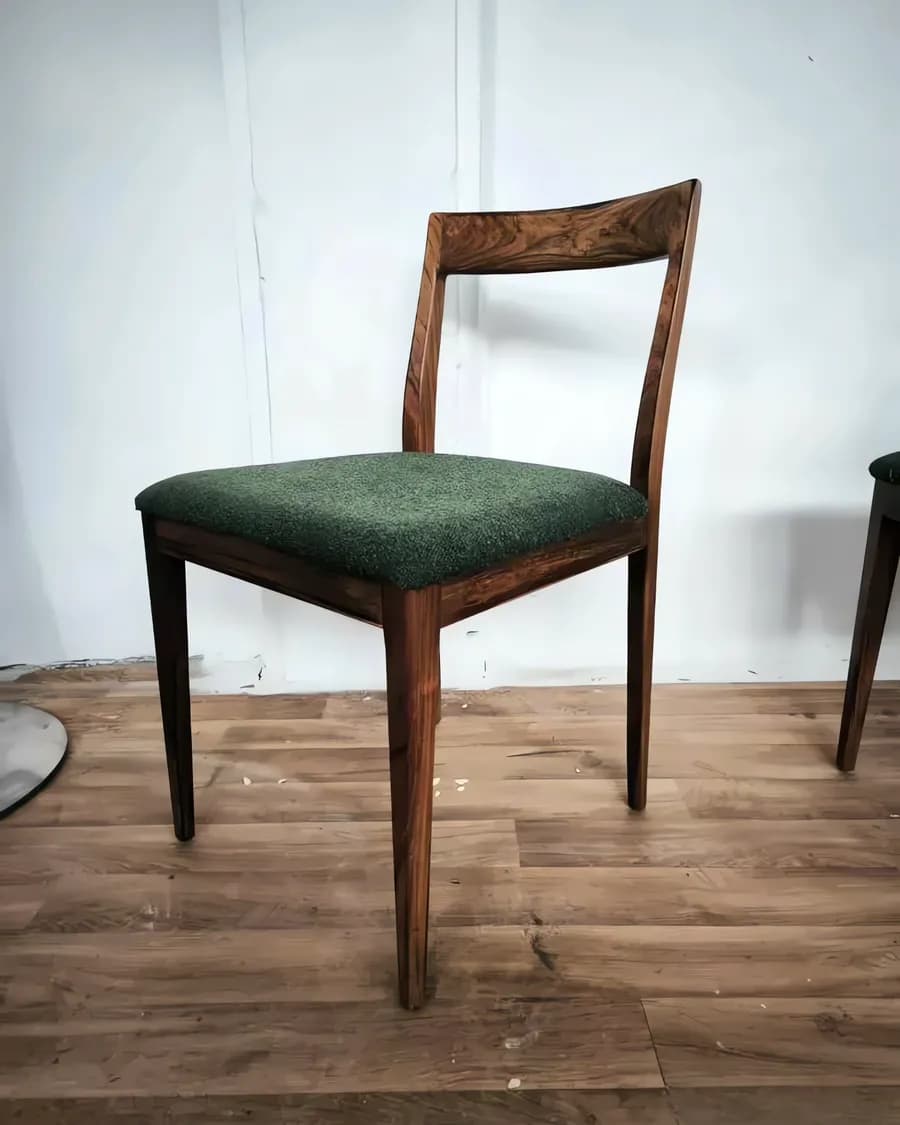 Комплект обеденных стульев Lübke из палисандра, Германия, 1960-е