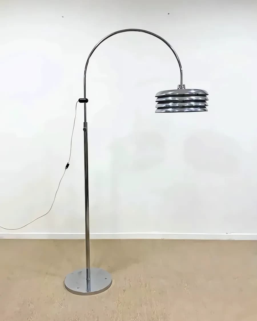 Винтажный торшер авторства Тамаша Боршфаи, Венгрия, 1970-е