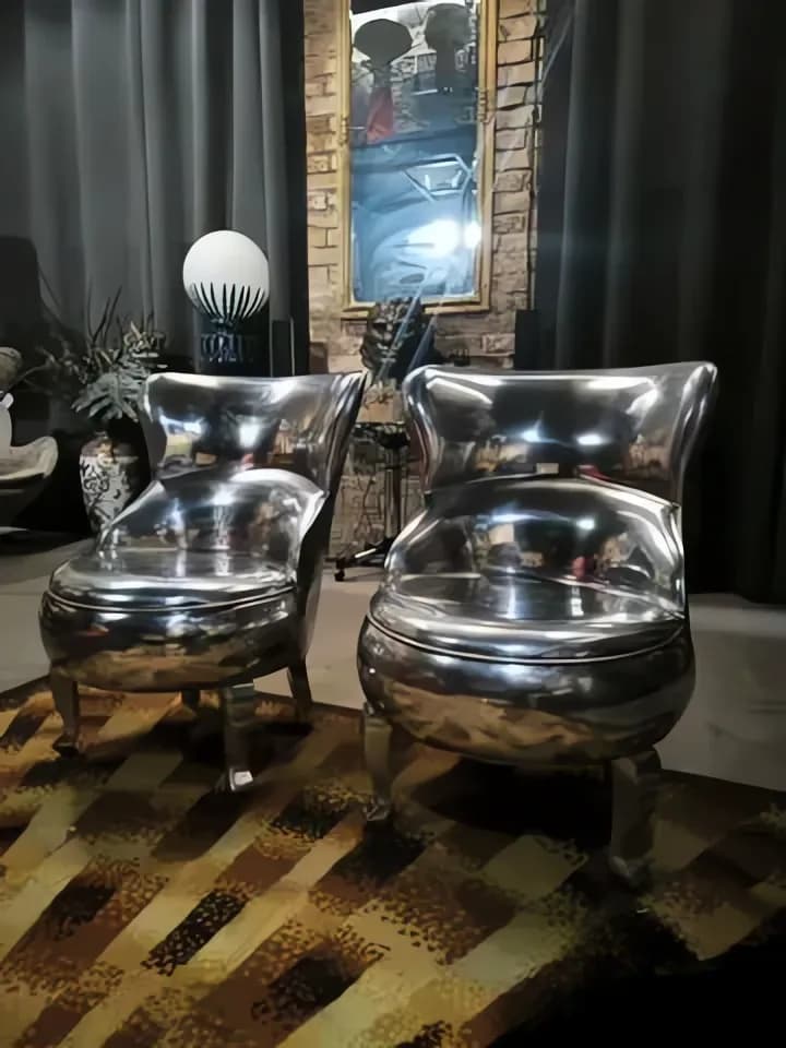 Кресло Sellerina из алюминия от Paola Navone для Baxter