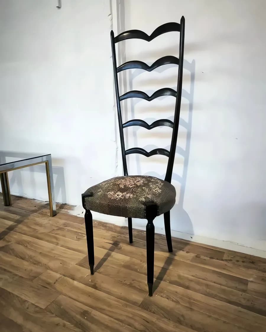 Итальянский винтажный стул в стиле Паоло Буффа, 1940–1950-е