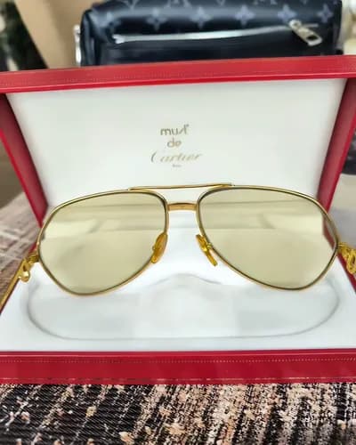 Винтажные очки Cartier Vendome Paris, оригинал — 01.webp (enhanced)