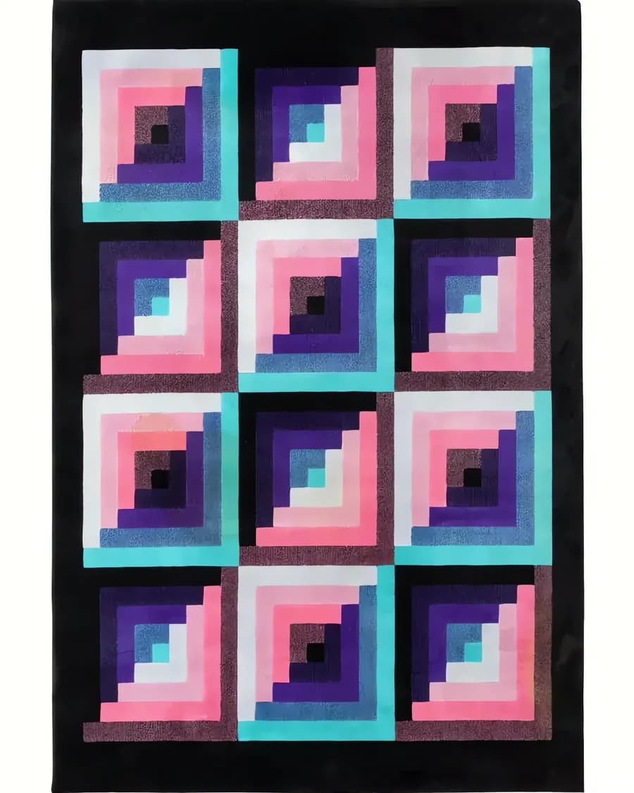 Винтажный шерстяной ковер от Missoni for T&J Vestor, Италия, 1980-е
